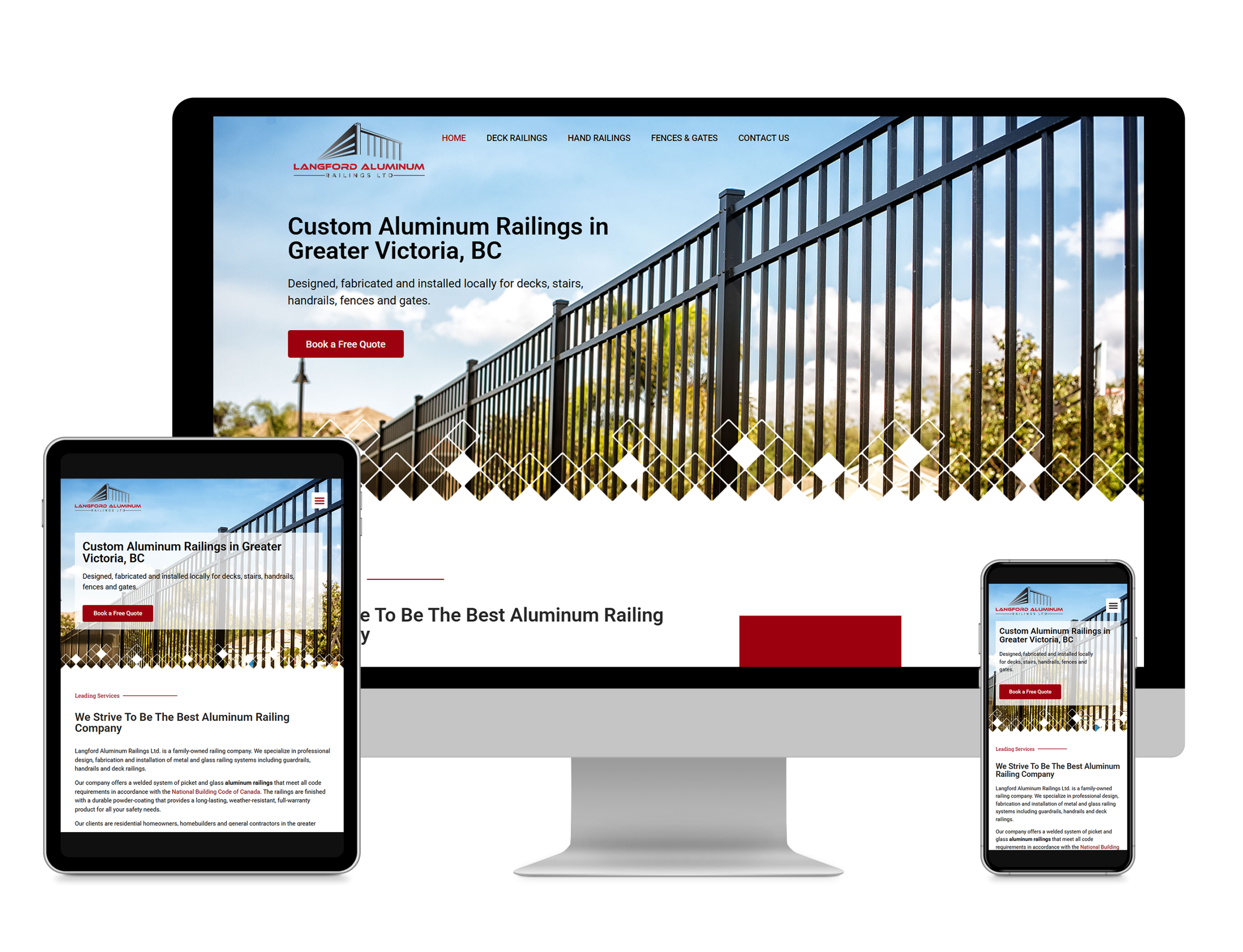 website development langford railings